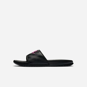 Claquette Nike Benassi JDI Noir 8319-064 Black/Black/Vivid Pink Femme | SOQ-58364216